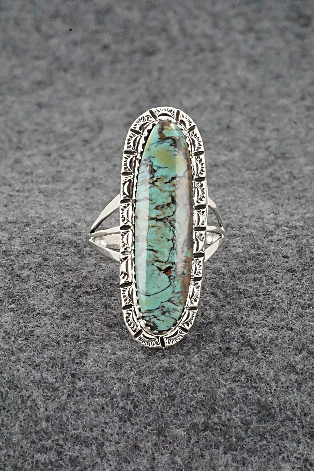 Turquoise & Sterling Silver Ring - Mike Smith - Size 10