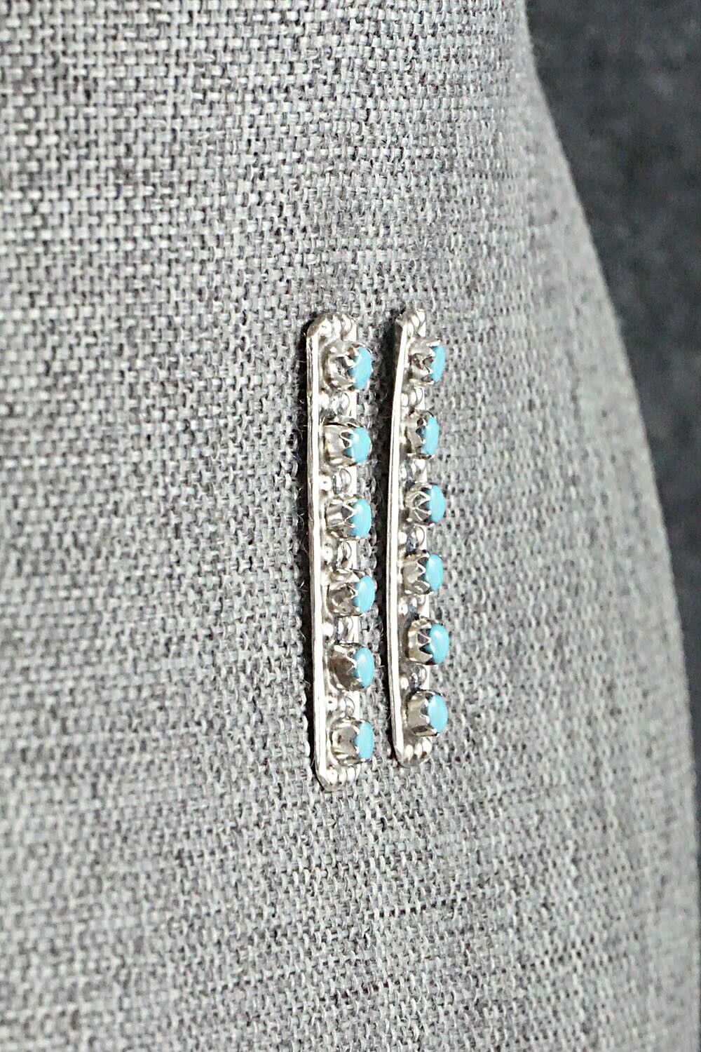 Turquoise & Sterling Silver Earrings - Joanne Cheama
