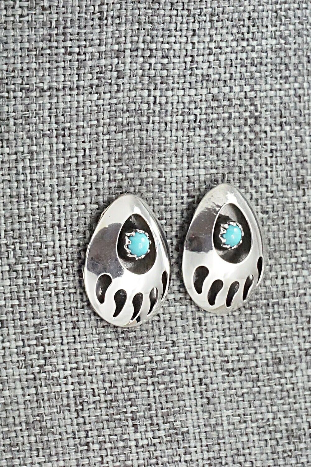 Turquoise & Sterling Silver Earrings - Leta Parker