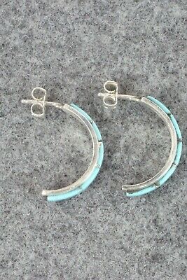 Turquoise & Sterling Silver Earrings - Antonio Duran