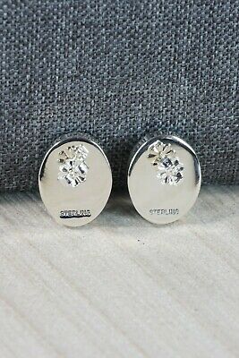 Navajo Turquoise & Sterling Silver Earrings - Ervin Tsosie
