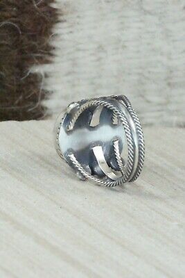 Turquoise & Sterling Silver Ring - Samuel Yellowhair - Size 7