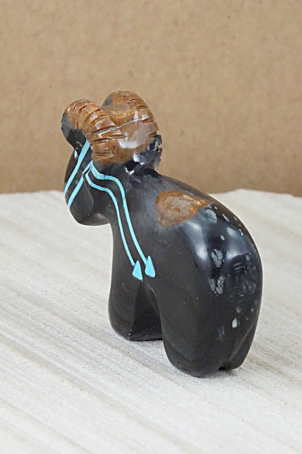 Ram Zuni Fetish Carving - Rodney Laiwakete
