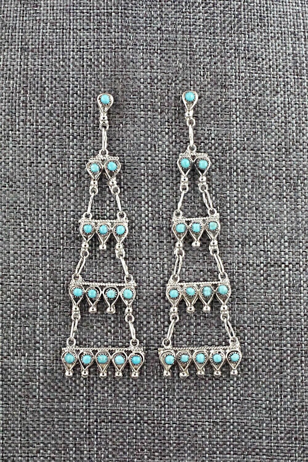 Turquoise & Sterling Silver Earrings - Waylon Johnson