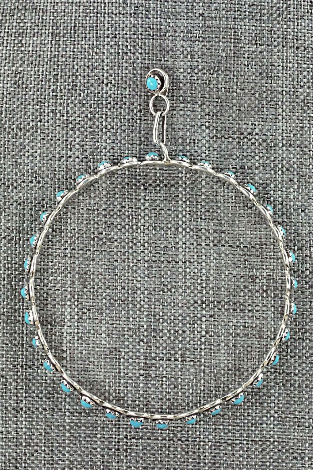 Turquoise & Sterling Silver Earrings - Florenda Lonasee
