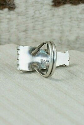 Navajo Spiny Oyster and Sterling Silver Ring - Selina Warner - Size 7.75