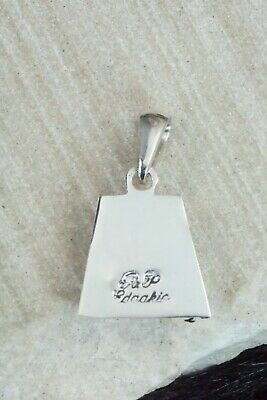 Spiny Oyster & Sterling Silver Pendant - Patty Edaakie