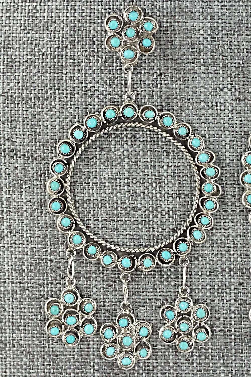 Turquoise & Sterling Silver Earrings - Waylon Johnson