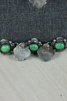 Navajo Turquoise & Sterling Silver Jewelry Set - Hubert Etsitty - High Lonesome Trading