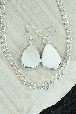 Turquoise & Sterling Silver Necklace and Earrings - Tom Lewis