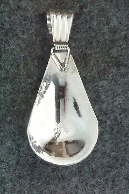 Onyx & Sterling Silver Pendant - Henry Attakai