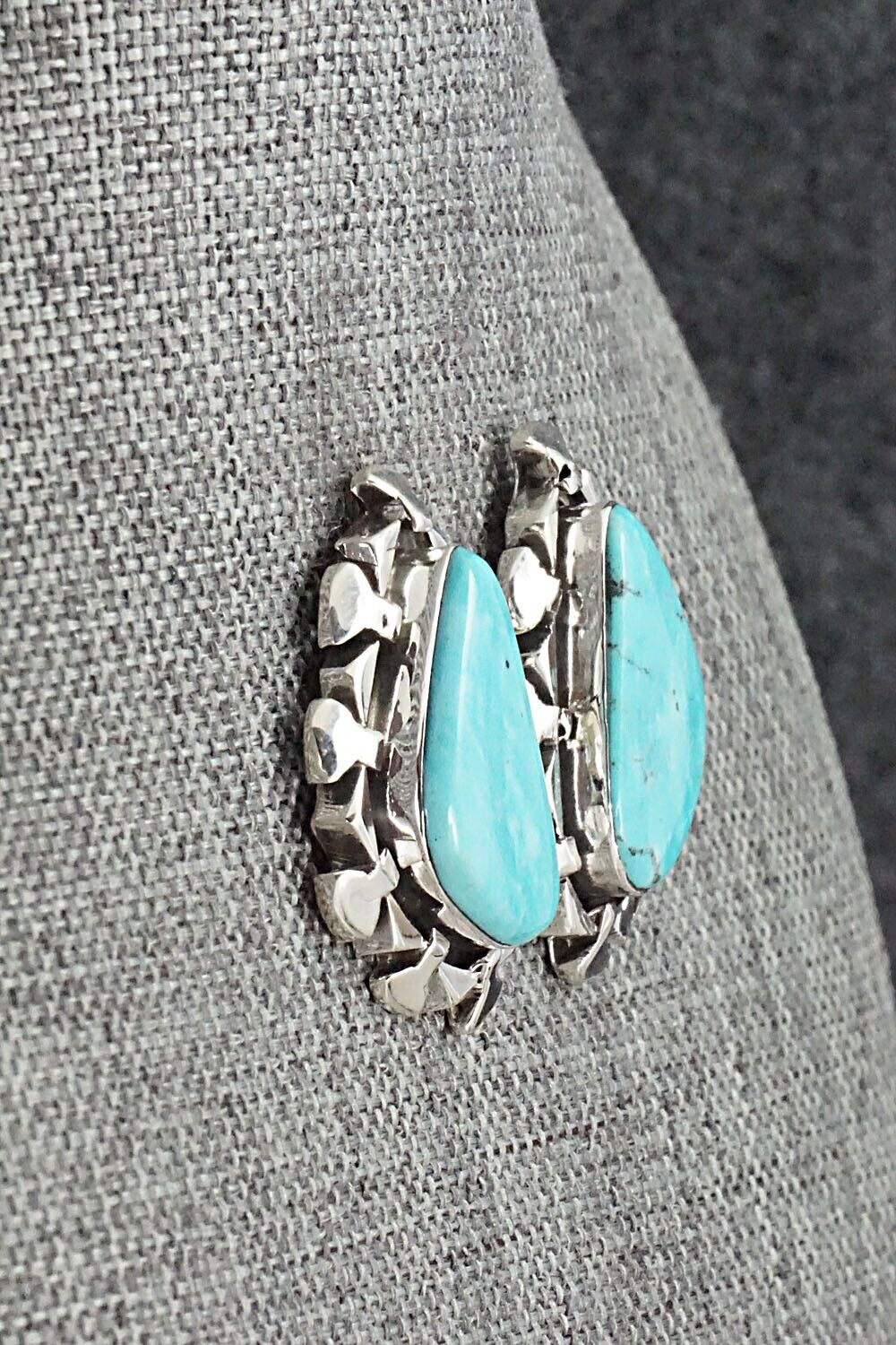 Turquoise and Sterling Silver Earrings - Sharon McCarthy
