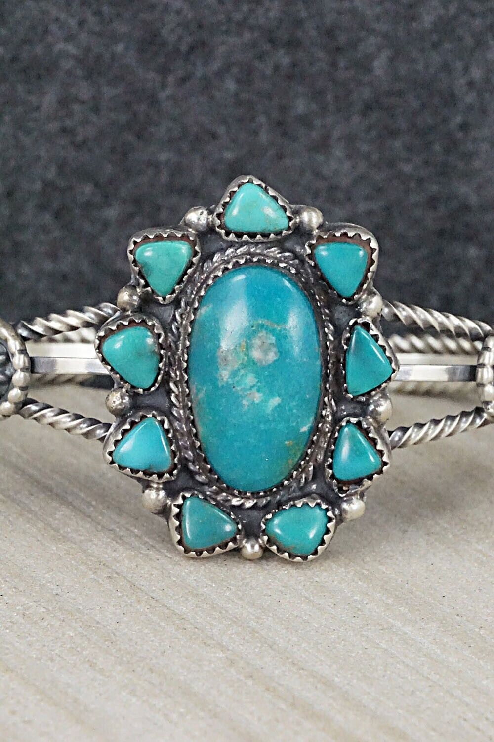 Turquoise & Sterling Silver Bracelet - Roberta Begay