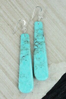 Turquoise & Sterling Silver Earrings - Lupe Lovato