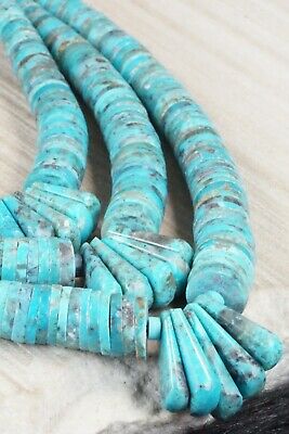 Turquoise & Sterling Silver Necklace - Lupe Lovato