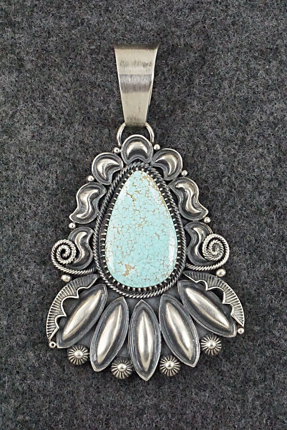 Turquoise and Sterling Silver Pendant - Derrick Gordon