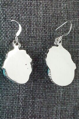 Turquoise & Sterling Silver Earrings - Roberta Begay