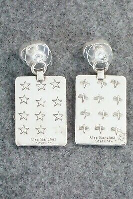 Turquoise and Sterling Silver Earrings - Alex Sanchez
