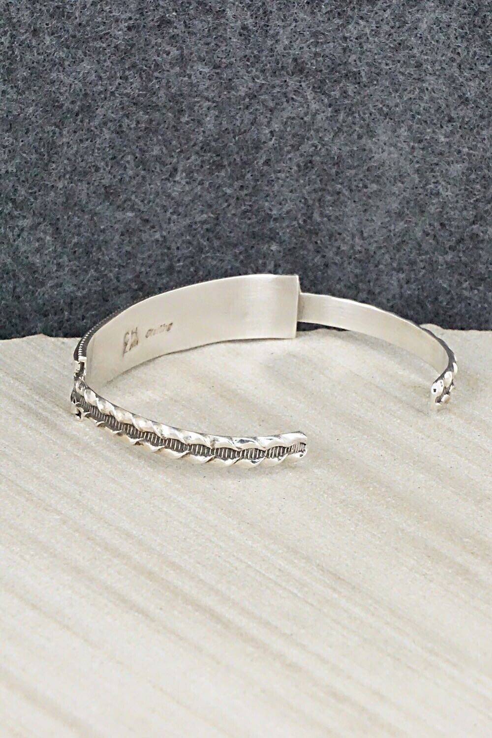 Turquoise & Sterling Silver Inlay Bracelet - Claudine Haloo