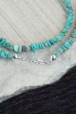 Turquoise & Sterling Silver Necklace - Navajo