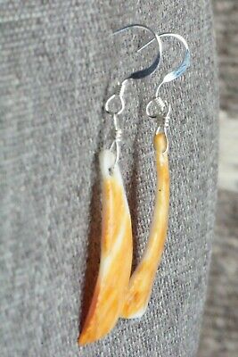 Spiny Oyster & Sterling Silver Earrings - Louise Joe