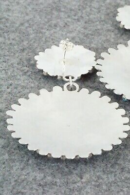 Turquoise & Sterling Silver Earrings - Lavell Byjoe
