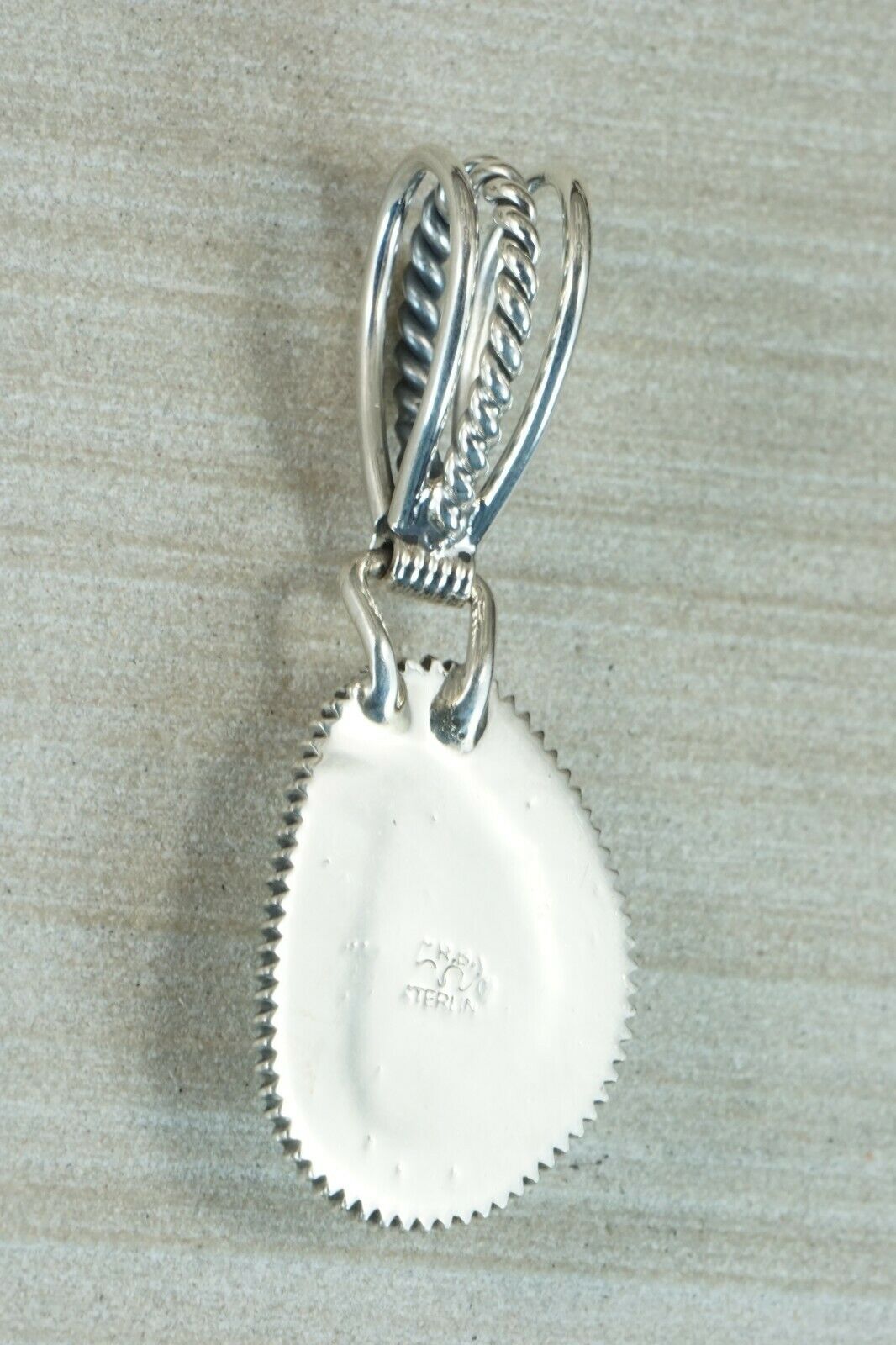 Navajo Turquoise and Sterling Silver Pendant - Native American