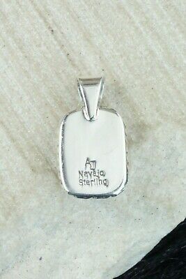 White Buffalo & Sterling Silver Pendant - Alvin Joe
