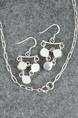 Coral & Sterling Silver Necklace and Earrings - Anthony Skeets