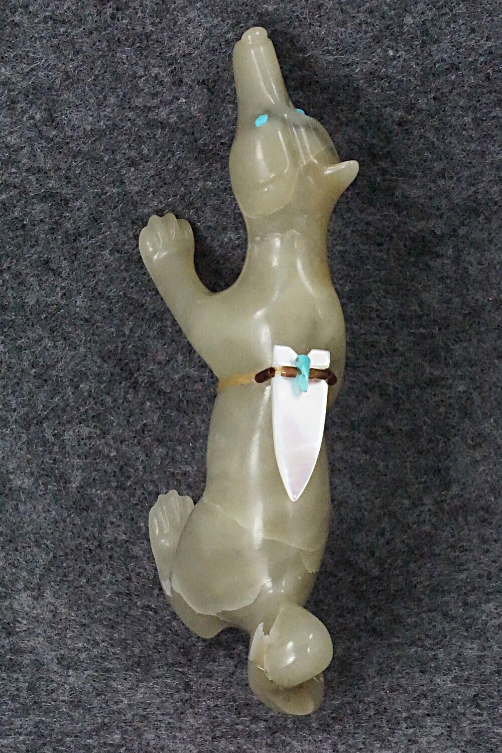 Wolf Zuni Fetish Carving - Albert Eustace