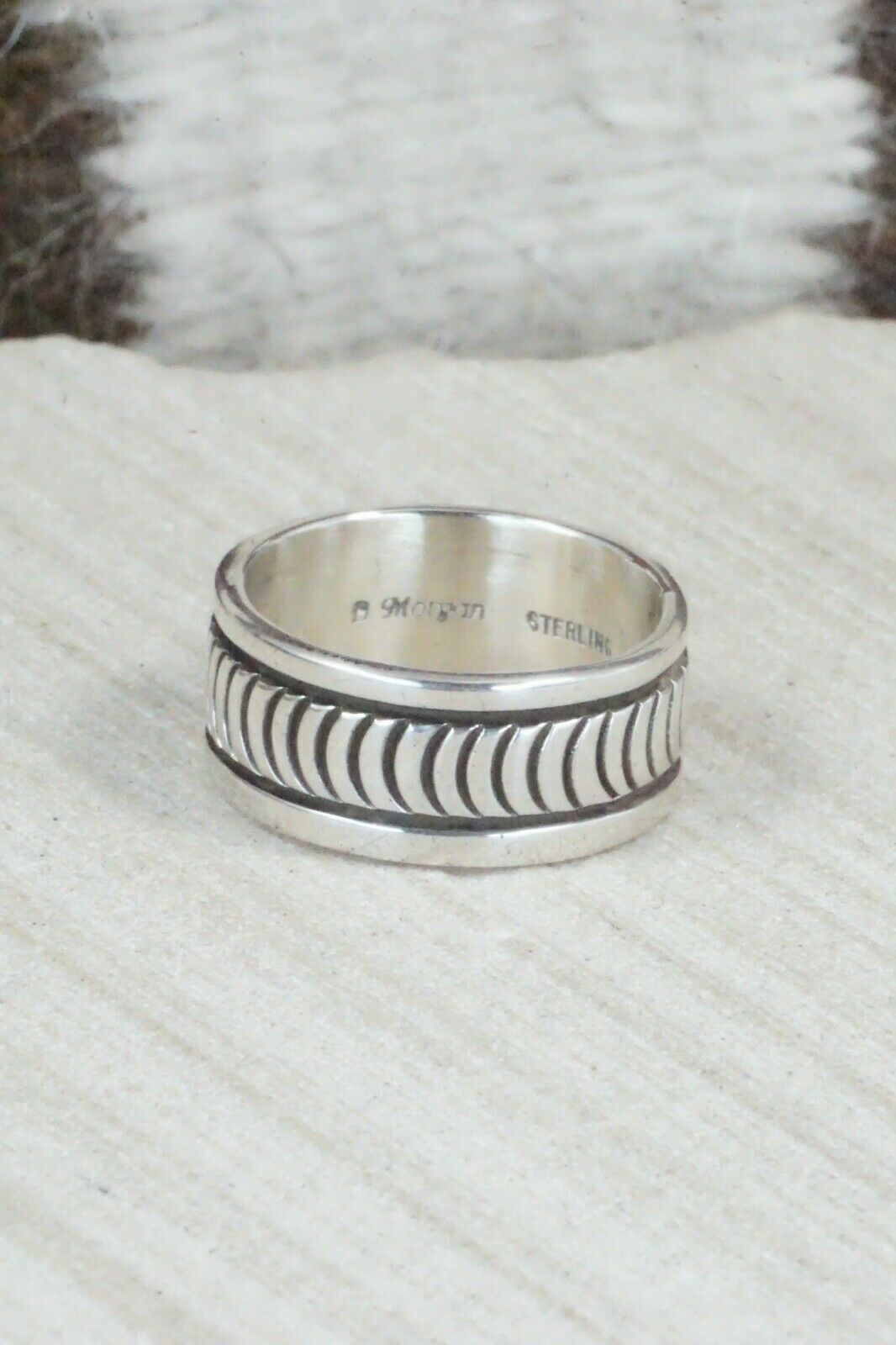 Sterling Silver Ring - Bruce Morgan - Size 9.25