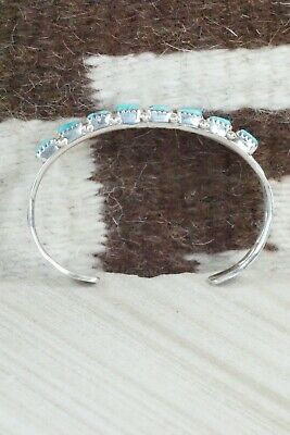 Turquoise & Sterling Silver Bracelet - Mary Hannaweeke