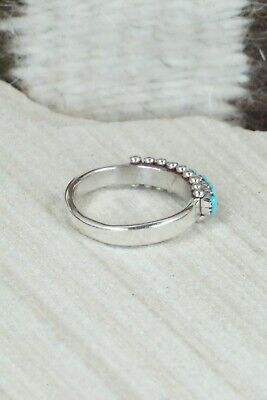 Turquoise & Sterling Silver Ring - Irma Unkestine - Size 6