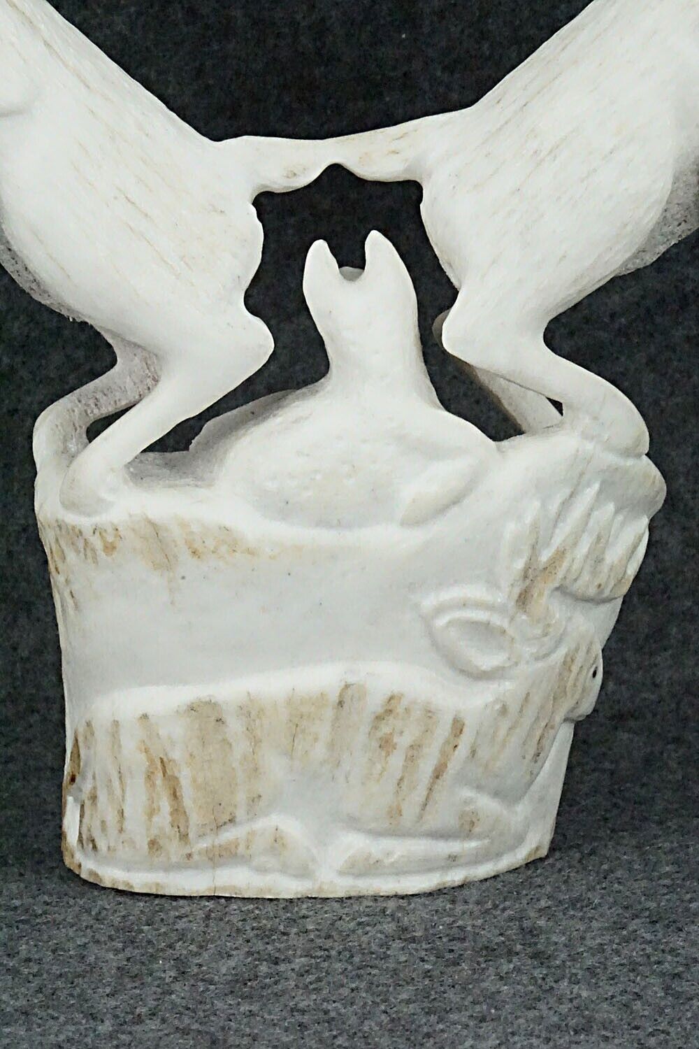 Deer & Wolf Zuni Fetish Carving - Maxx Laate
