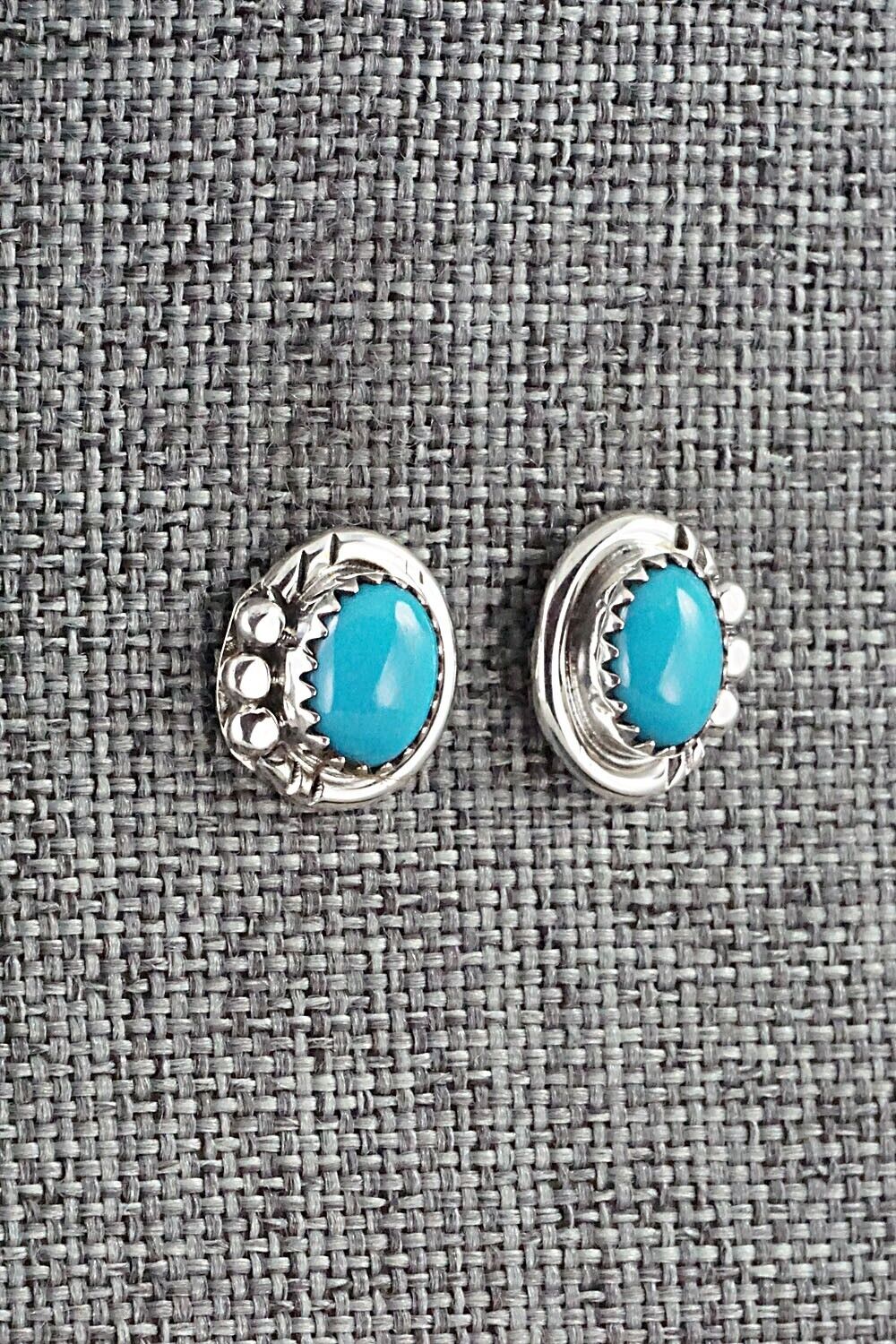 Turquoise & Sterling Silver Earrings - Rita Largo