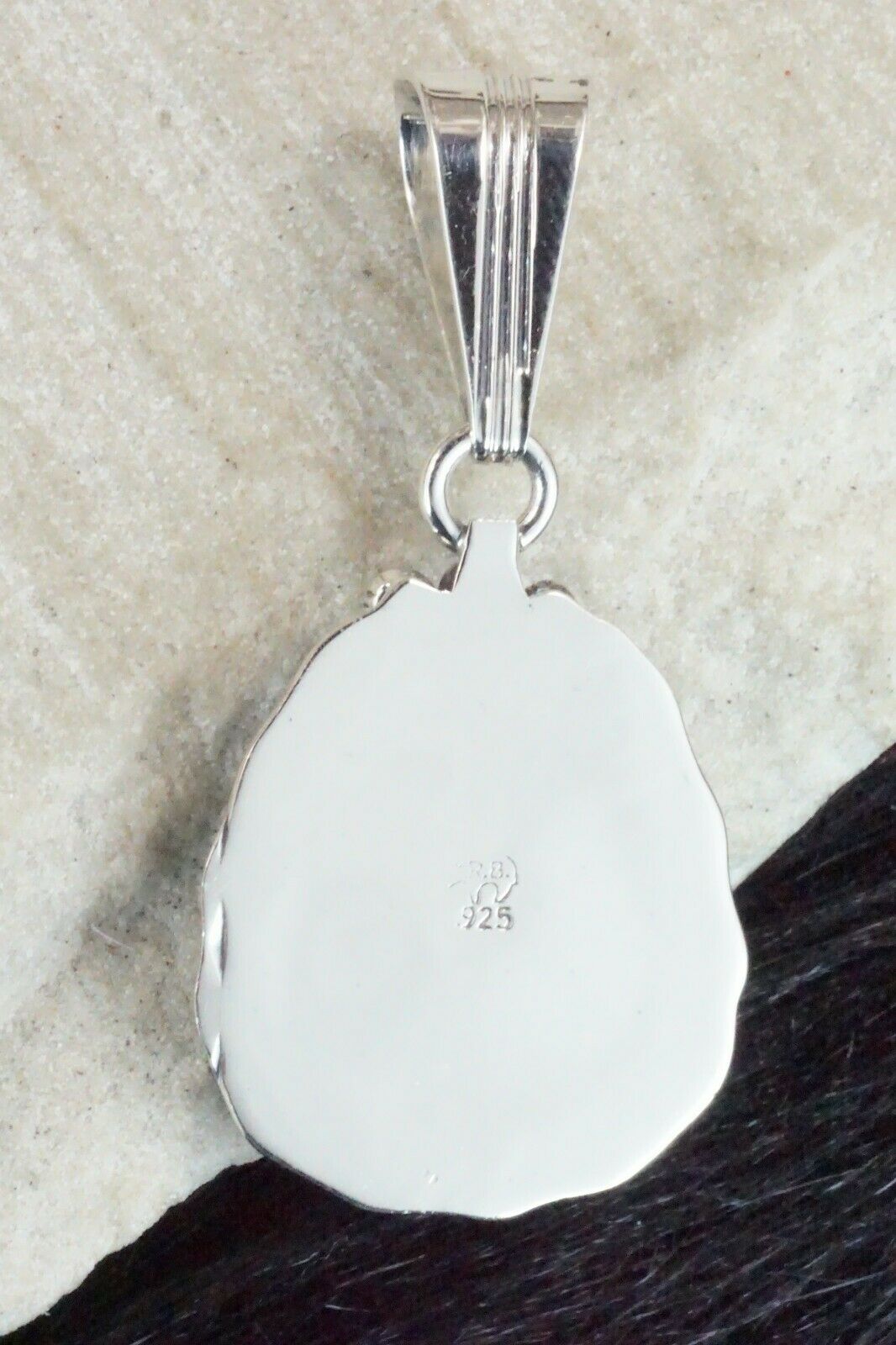 Turquoise & Sterling Silver Pendant - Samuel Yellowhair