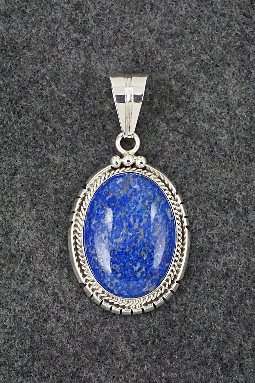 Lapis & Sterling Silver Pendant - Samuel Yellowhair