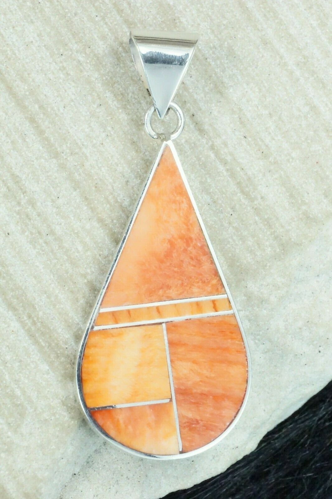 Spiny Oyster & Sterling Silver Pendant - Harold Smith