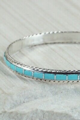 Turquoise & Sterling Silver Bangle - Jessica Chavez