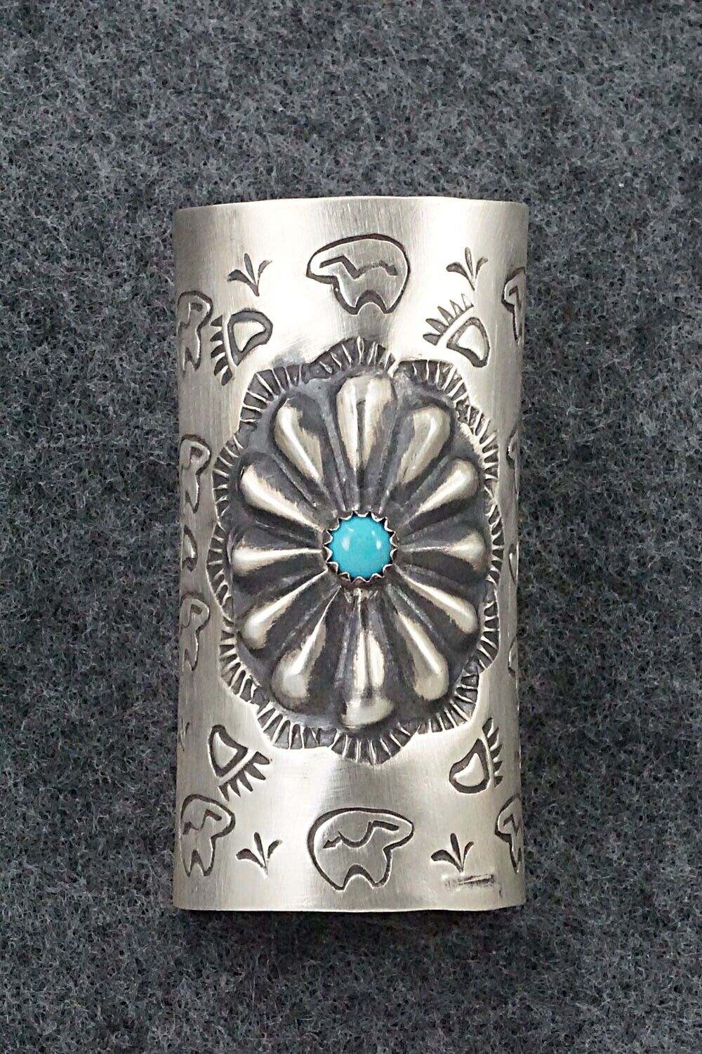 Turquoise & Sterling Silver Hair Pin - Arlene Soce
