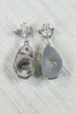 Navajo Turquoise and Sterling Silver Earrings - Sharon McCarthy - High Lonesome Trading