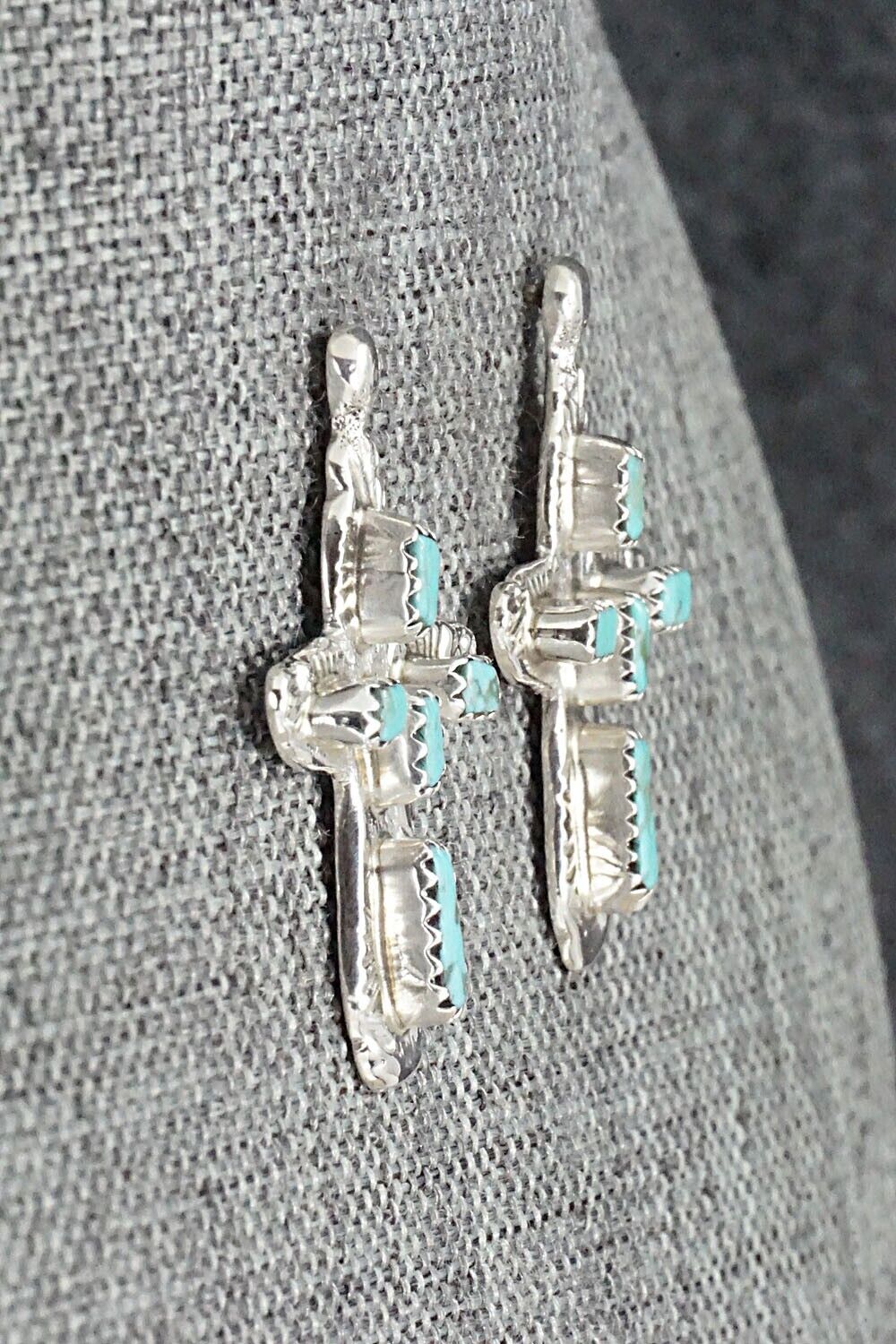 Turquoise & Sterling Silver Earrings - Verona Quam