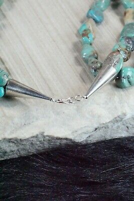 Turquoise & Sterling Silver Necklace - Navajo