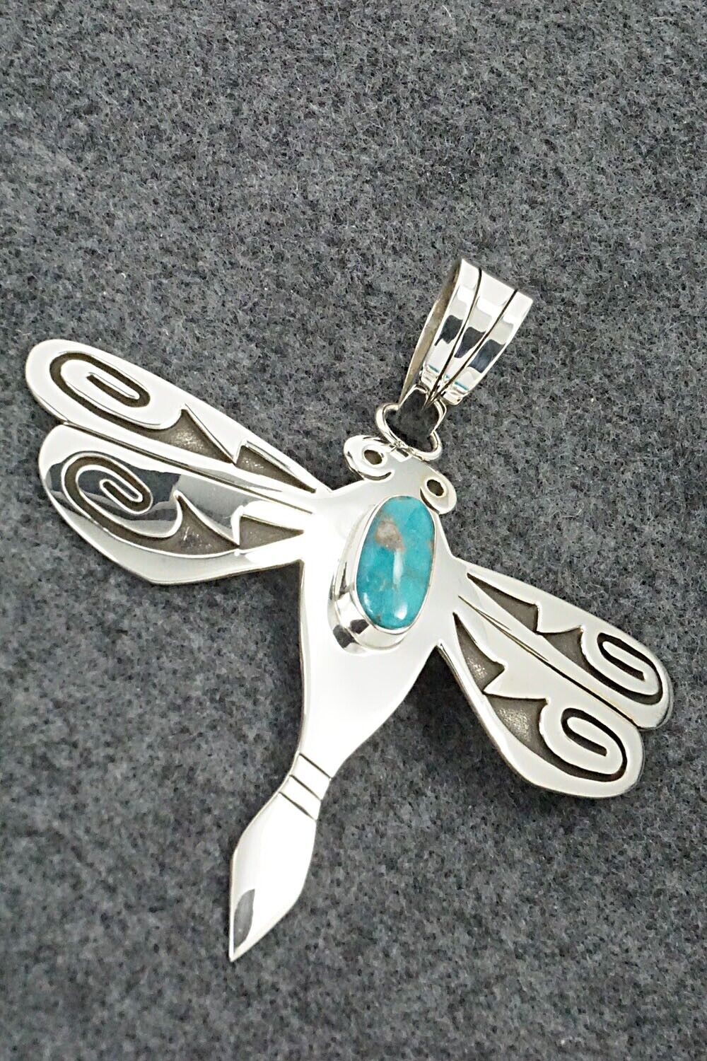 Turquoise & Sterling Silver Pendant - Sonny Gene