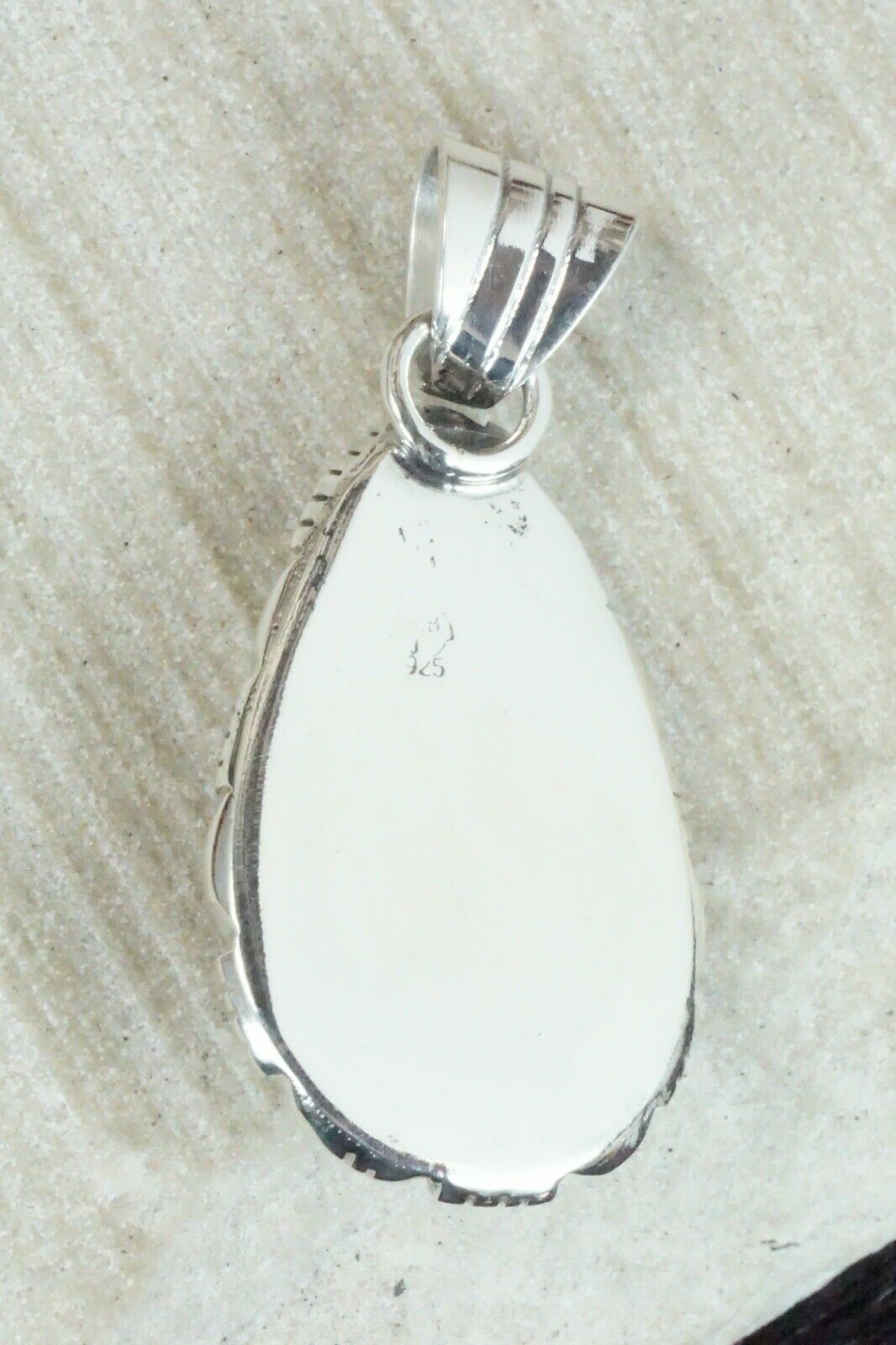 Turquoise & Sterling Silver Pendant - Samuel Yellowhair