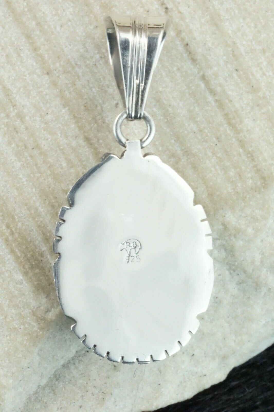 Turquoise & Sterling Silver Pendant - Samuel Yellowhair