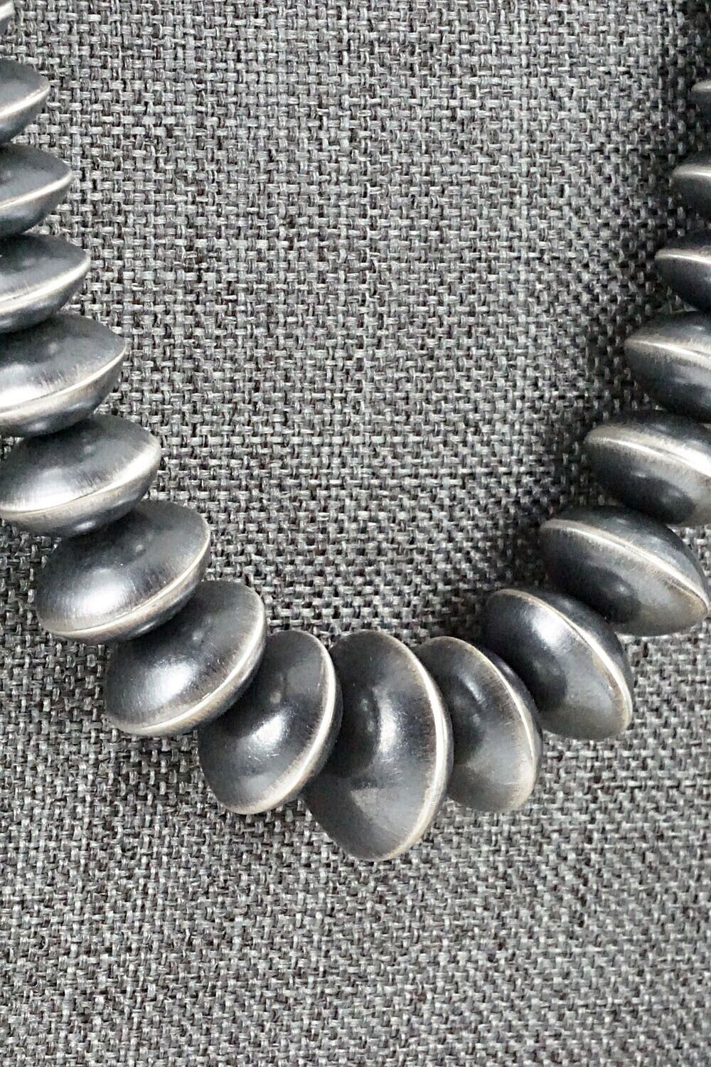 Navajo Pearl Sterling Silver Necklace Set - Preston Haley