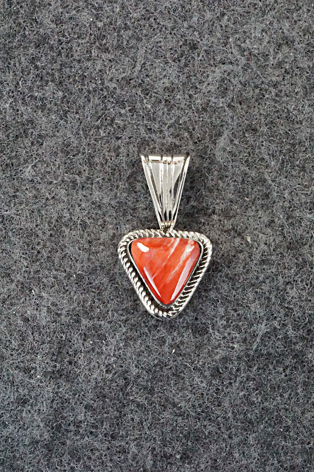 Spiny Oyster and Sterling Silver Pendant - Sadie Jim