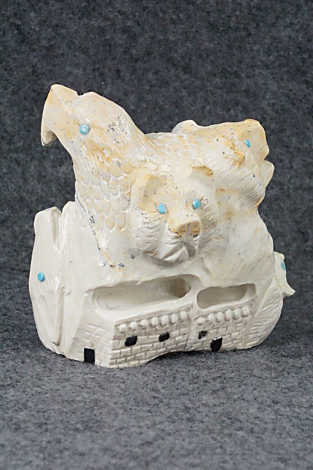 Six Direction Zuni Fetish Carving - Derrick Kaamasee