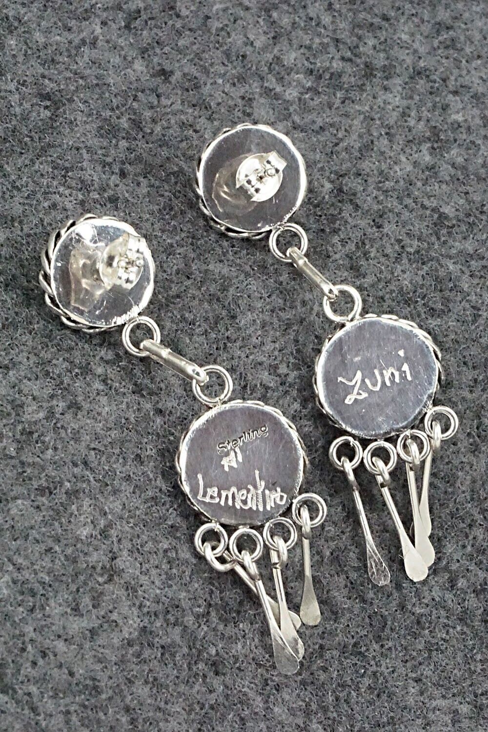 Turquoise & Sterling Silver Earrings - Al Lementino